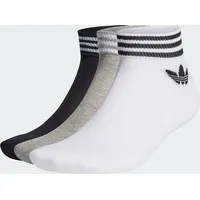 Adidas Trefoil Ankle 3er Pack white/medium grey heather/black 43-46