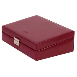 Windrose Schmuckkassette Merino Rot Schmuckkassette