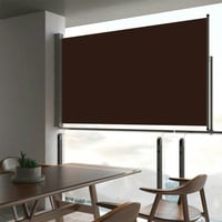 vidaXL Ausziehbare Seitenmarkise 140 x 300 cm braun