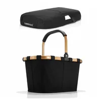 REISENTHEL® Einkaufskorb carrybag frame gold mit cover schwarz