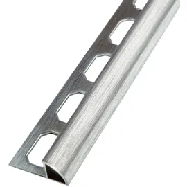 Fliesen Alfers Dural Fliesenprofil Winkel 10 mm Aluminium silber gebürstet 2,50 m