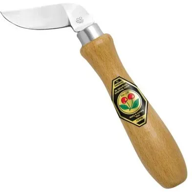 Kirschen Kerbschnitzmesser | mit gebogener Schneide