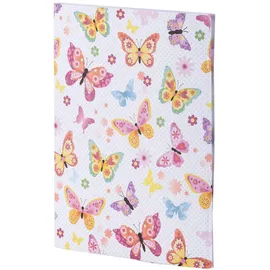 RÖSSLER Briefpapier mit Umschlag | Briefpapier Set | Motivpapier | 10 Briefpapier edel | 10 Briefumschläge | 260 x 12 x 200 mm | 1 Stück | Motiv: Butterflies