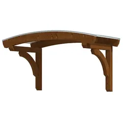 Skan Holz Design-Vordach Rostock-Typ 1-nussbaum