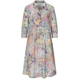 GOLDNER Sommerkleid Midikleid Patch-Muster Grün 54