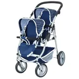Reig Musicales Zwillings Puppenwagen 73x63x46 Cm - Blue - One Size