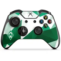 DeinDesign Skin kompatibel mit Microsoft Xbox One Controller Folie Sticker SV Werder Bremen Tarnmuster Offizielles Lizenzprodukt