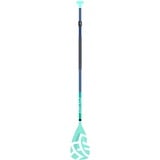 ARIINUI SUP Paddel Alu 170-210 3-TLG Navy Türkis Stand up Paddle ovaler Schaft