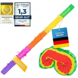 Pinata Party-Dekoration zum Befüllen mit Süßigkeiten für Kinder-Geburtstag Hochzeit Party Feiern (Stab & Augenmaske)