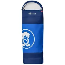 TROLLKIDS - Kid's Midnight Sun Dreamer - Kinderschlafsack Gr 150-185 x 65 cm - Body Length: 130-170 cm blau