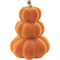 Dekofigur Kürbis KALAMATA Samtstoff Orange