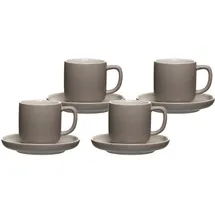 Ritzenhoff & Breker Jasper Espressotasse mit Untertassen 4er Set Taupe