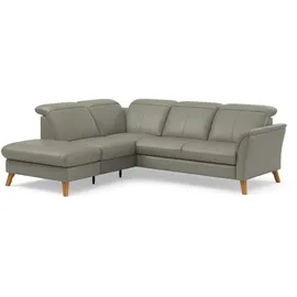 sit&more Ecksofa SIT & MORE "Romero L-Form", grau, B:250cm H:91cm T:220cm, 100% Polyester, Sofas, Ecksofa, wahlweise mit oder ohne TV-Funktion, Bettfunktion, Bettkasten