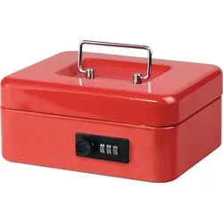 BURG-WÄCHTER Geldkassette MONEY H90xB200xT160mm Gewicht 1kg Zahlenschloss rot - Money Code 5020 red