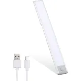 da LIGHT LED Unterbauleuchten mit Bewegungsmelder, USB Wiederaufladbar Batterie Schrankleuchten, 3000K Warmweiß Nachtlicht, 30CM Schranklicht für Schrank Küchen Treppe Schublade