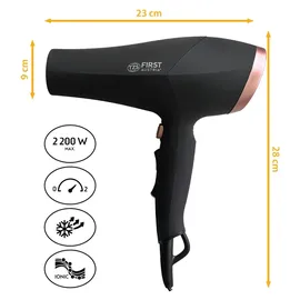 First Austria Haartrockner 2200 W schwarz-rosé