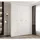 abiks möbel Drehtürenschrank COMO 170 x 245,5 x 50 cm Weiß/Gold