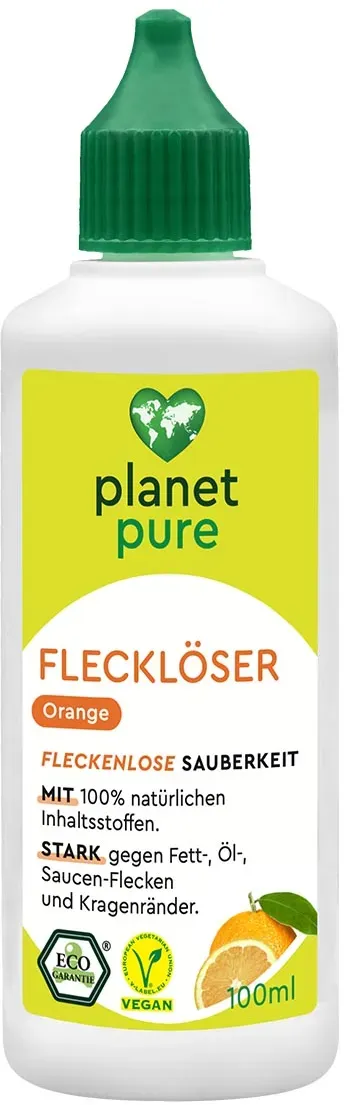 PLANET PURE Fleckenlöser Orange fleckenlose Sauberkeit 100% natürliche Inhaltsstoffe