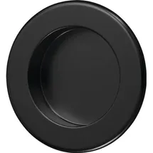Hermeta Muschelgriff Aluminium Schwarz Pulverbeschichtet Rund Einlass-ø 50 Mm