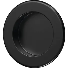 Hermeta Muschelgriff Aluminium Schwarz Pulverbeschichtet Rund Einlass-ø 50 Mm