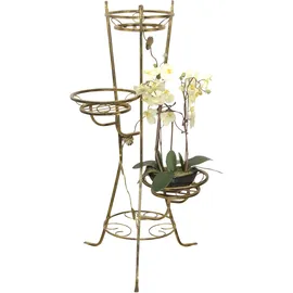 Hofmann Living And More Blumentisch, gold (goldfarben, goldfarben), B:65cm H:117cm T:65cm, HOFMANN LIVING AND MORE, Tische, Blumentisch