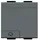 Legrand Wippe LivingLight Symbolwippe 2M Glocke Anthrazit