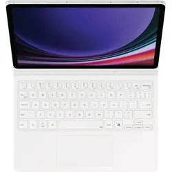 SAMSUNG Book Cover Keyboard, Keyboard cover, Samsung, Galaxy Tab S9, S9 FE, White