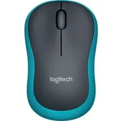 LOGITECH Maus M185 Wireless Optisch schwarz/blau 910-002239
