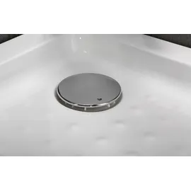 WELLTIME Eckdusche WELLTIME "Summer Set", grau (chromfarben), B:90cm H:190cm T:90cm, Duschkabinen, variabler Verstellbereich, mit Schiebetüren