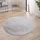 Paco Home Cadiz 630 Kurzflorteppich Ø 120 cm silberfarben 