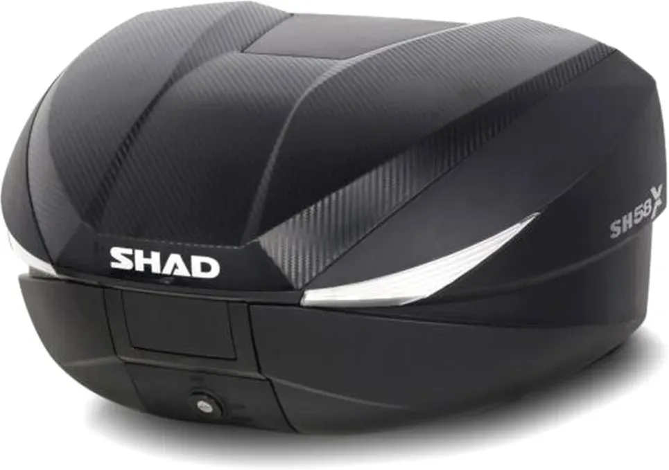 Shad SH58X, topcase extensible - Noir/Carbone