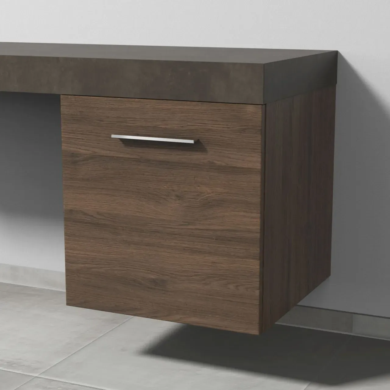 Sanipa Anbau-/Solitärschrank A: rechts 2morrow (G1391R) 510x500x520, G139180R G139180R