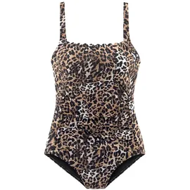 LASCANA Badeanzug Lexa Braun/Mehrfarbig 48 Cup E