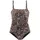 LASCANA Badeanzug Lexa Braun/Mehrfarbig 48 Cup E