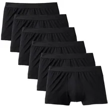 CALIDA Boxershorts unifarben schwarz S 6er Pack