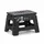 VOUNOT VOUNOT® Klapphocker Faltbar Rutschfester Tritthocker mit Tragegriff 32 x 25 x 22 cm Schwarz