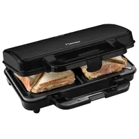 Bestron XL Sandwichmaker, Antihaftbeschichteter Sandwich-Toaster für 2 Sandwiches, inkl.