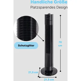 Clatronic TVL 3770 78 cm Turmventilator Schwarz