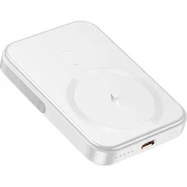 Akashi MagSafe-Powerbank 5000mAh MagSafe Weiß USB-C 20W, PD