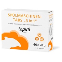 Tapira plus Spülmaschinen-Tabs 5in1 Reiniger, Klarspüler, Salzfunktion,