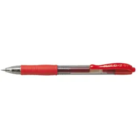 Pilot Pen PILOT G2 Gelschreiber rot/transparent 0,4 mm, Schreibfarbe: rot