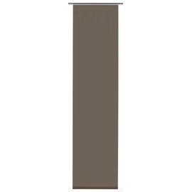 GARDINIA Flächenvorhang Stoff Entry Klettband 60 x 245 cm braun