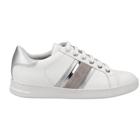 GEOX Damen D Jaysen E Sneaker, White/Silver, 37 EU