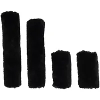 Kentucky - Lammfell Halfterset 4-teilig Schwarz