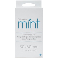 Schwarzkopf Verwenden Sie das Stempelblatt-Set, um individuelle Stempel mit Ihrer Silhouette Mint zu erstellen, Gummi, Multi, L