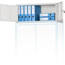 Jan Nowak Ewa Aufsatzschrank 38 x 90 x 40 cm Grau