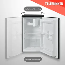 Telefunken CF-32-152-B Kühlschrank (82 l, 838 mm hoch, Schwarz)
