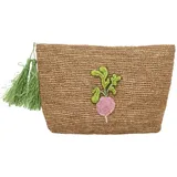 Rice Radieschen Handtasche Raffia Braun