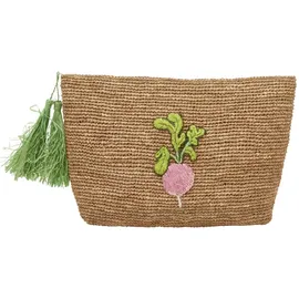 Rice Radieschen Handtasche Raffia Braun