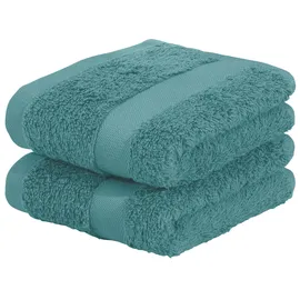 OTTO home Vanessa Handtuchset 30 x 50 cm petrol 8 St.